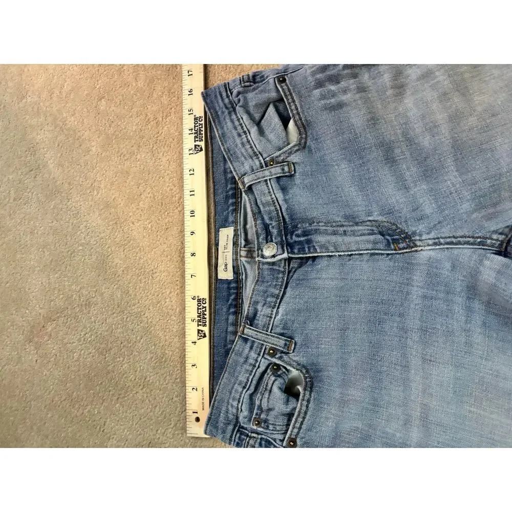 Vintage GAP Slim Crop Raw Hem Jeans Size 30 Tall - Picture 3 of 5